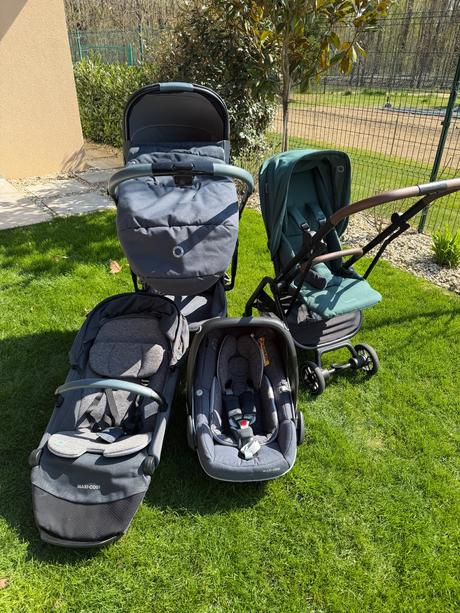 Maxi cosi set - kočíky,vajíčko,autosedačka britax, maxi-cosi,maxi-cosi lila xp