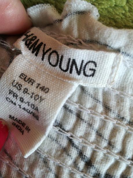 Letné šatičky bavlnené 10 - 11 rokov, h&m,140
