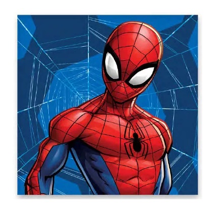 Detský uterák 30x30 spiderman pavučina-skladom,