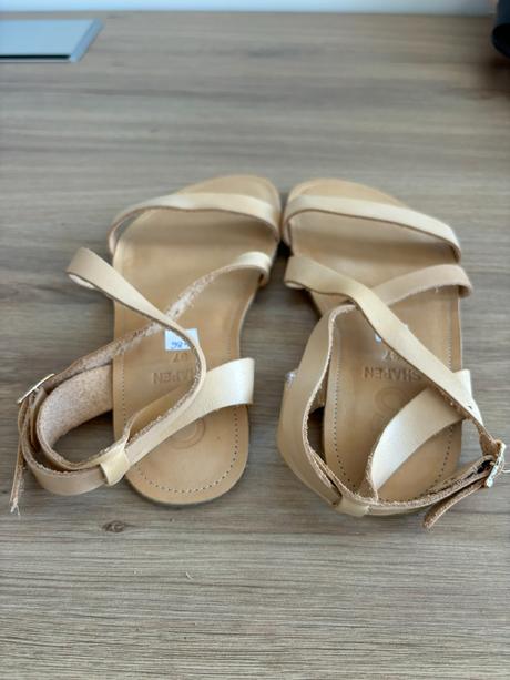 Shapen barefoot sandálky calla natural, 37