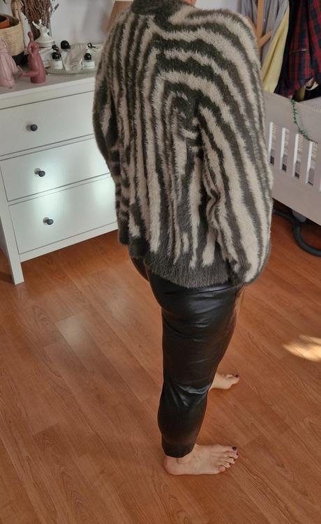 Koženkové nohavice zara, zara,m