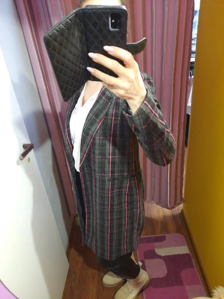 Krásny prechodný kabát nový, s vysačkou, sinsay,xs