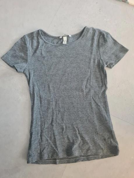 Bavlnene tricko elasticke, h&m,s