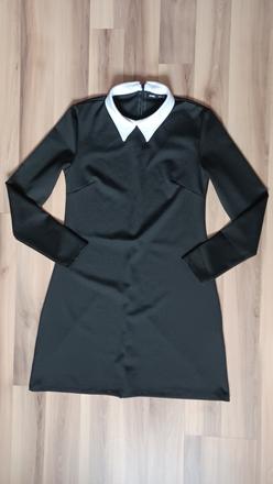 Čierne šaty s golierom, sinsay,xs