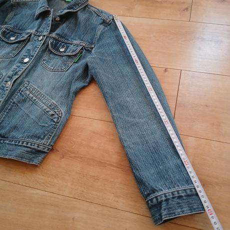 Riflová bavlnená bunda benetton, benetton,s