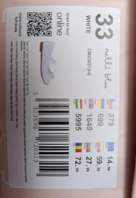 Biele balerínky, nelli blu,33