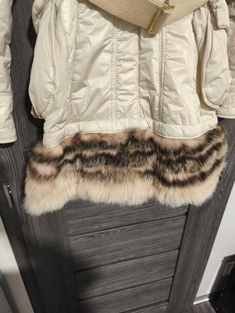 Luxusna bunda flo&clo s pravou kozusinkou, xs