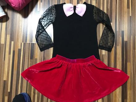 Nádherná točivá velúrová suknička, h&m,104