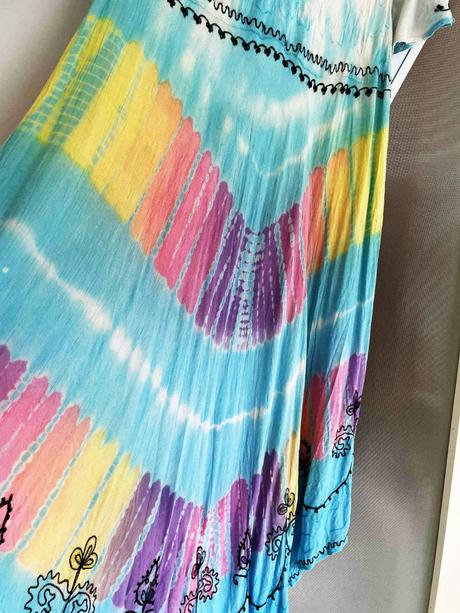 Ľahké letné batikované maxi šaty xl/xxl, xxl