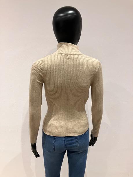 Dámsky rebrovaný rolák (s), mango,s