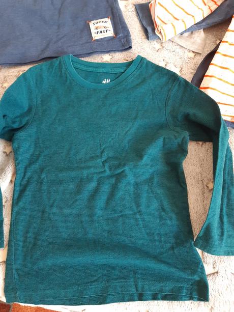 Tričká dlhý rukáv 8ks, f&f,116