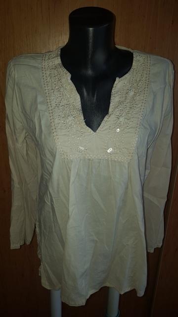 Krémová ľahká tunika, 42