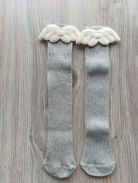 Dievčenské podkolienky s krídlami - 2 veľkosti, 