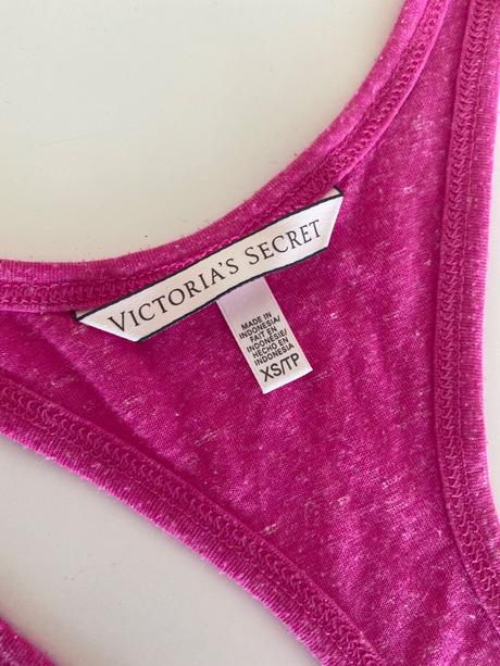 Ruzove tielko victoria secret, victoria's secret,xs