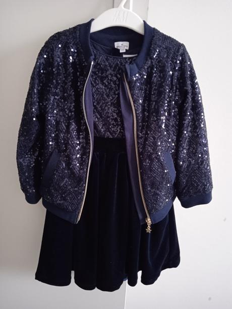 Šaty s kabátikom, raz použité, sergent major,98