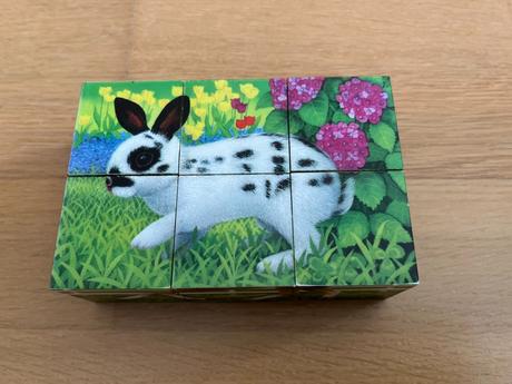 Plastové kocky - zvieratká 9ks, 