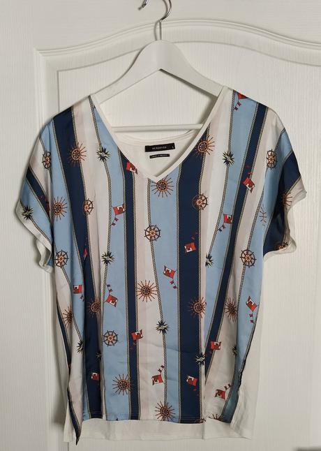 Blúzka/top reserved l námornícka, reserved,l