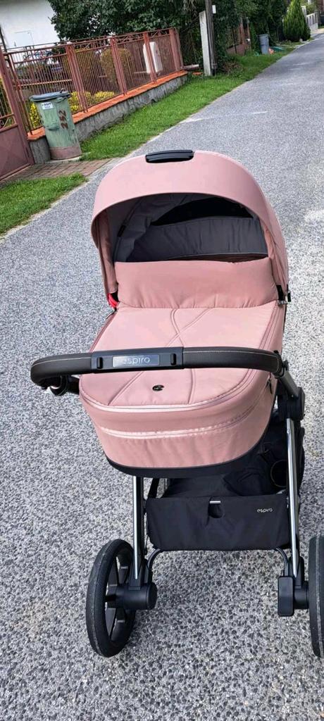 Espiro kočík kombinovaný miloo 08 pink love story, espiro