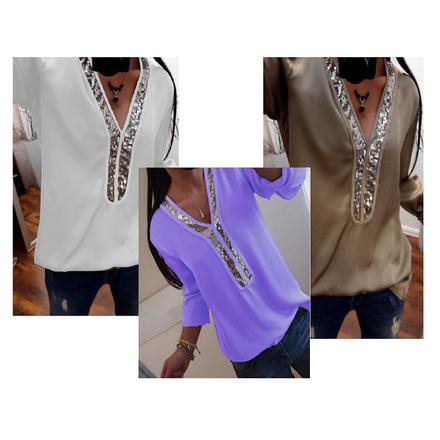 Dámska blúzka s flitrami, m / s