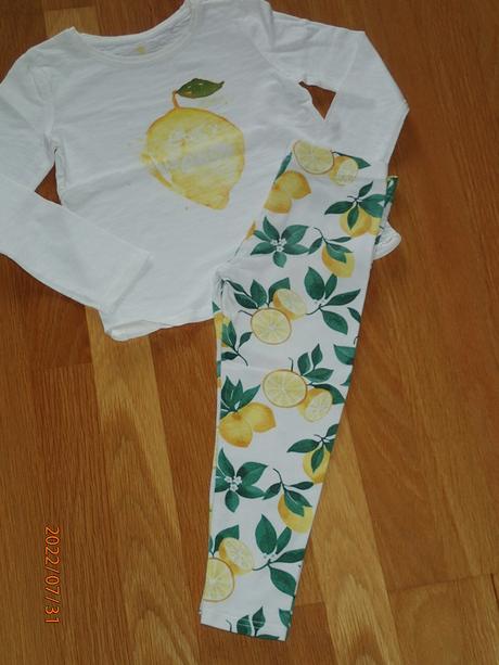 Citrónový komplet next 110-116+ svetrík ff, next,110