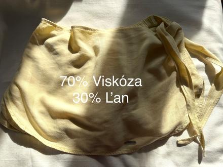 Nové s visačkou, žlté ľanové sukňové šortky khujo,, s