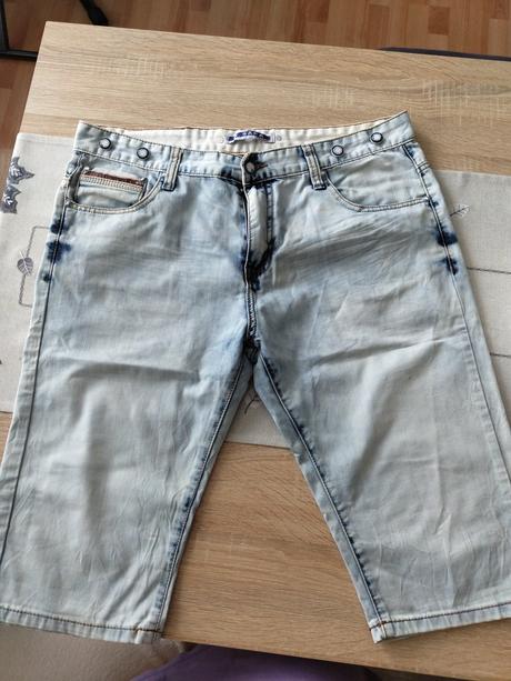 Kraťasy, denim,36