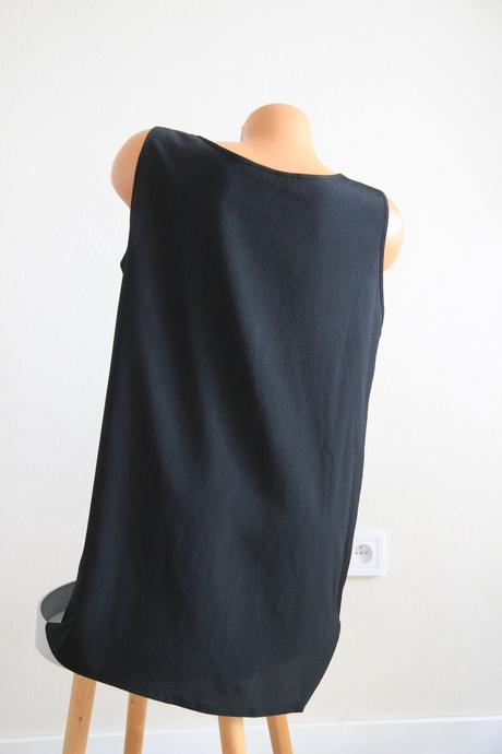 Čierny elegantný top, xl, xl