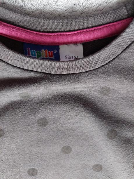 Šaty dlhý rukáv, lupilu,104