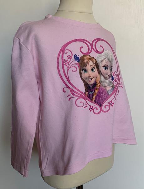 Disney ružové tričko anna a elsa (frozen), disney,116