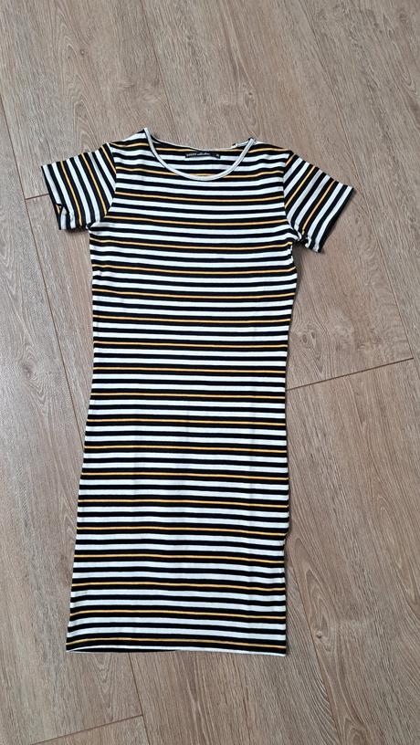 Pásikavé obtiahnuté šaty, house,xs