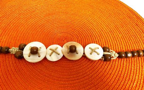 Naturálny perleťový náhrdelník - obojok, 