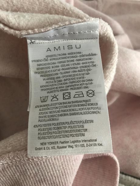 Ružový pulover amisu, amisu,s