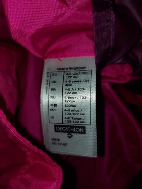 Plášť do dažďa quechua, quechua,122