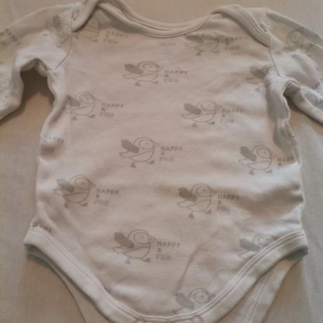 Biele body s vtáčikmi, c&a,62