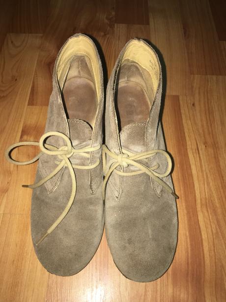 Kotníkové topánky na platforme 36, clarks,36