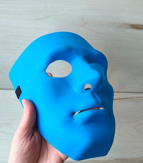 Maska na párty modrá,