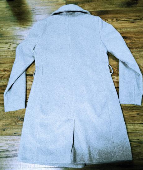 Šedý jesenný kabát, reserved,36