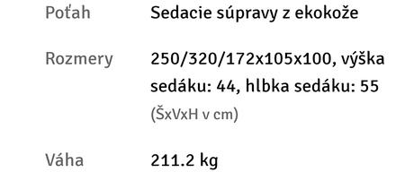 Velka rozkladacia sedacia suprava, 