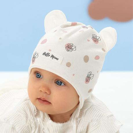 Bavlnená čiapka ajs na viazanie 40-42 cm, 50001, ajs,40 / 42