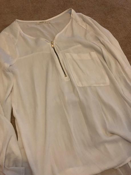 Dámska smotanová blúzka bershka, bershka,s