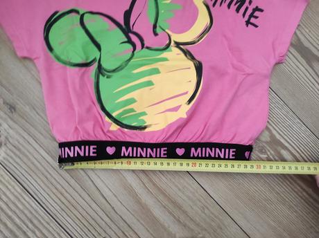 Crop top minnie - len opraný, disney,128