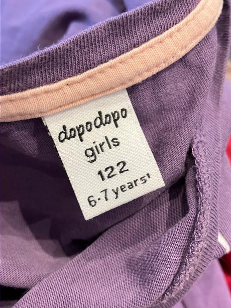 Dievčenské tričko s motýľom a nápismi (122), dopodopo,122