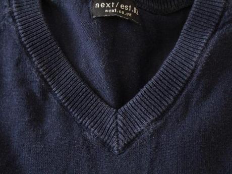 Chlapčenský pulóv. s v výstrih. next veľ. 5-6 r. a, next,116