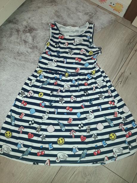 Papagájové šaty h&m, h&m,134