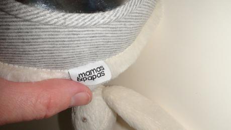 Plyšový vankúšik mamas & papas valec - králik,