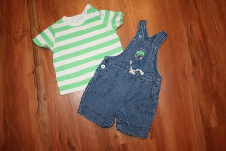 Riflove kratasky s tricko, 3-6 mesiacov, f&f,68