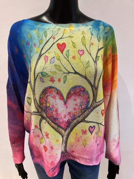 Dámske vzorované svetrové tričko (l), l