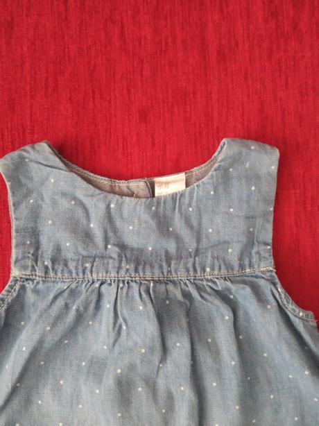 Riflové šaty, h&m,86