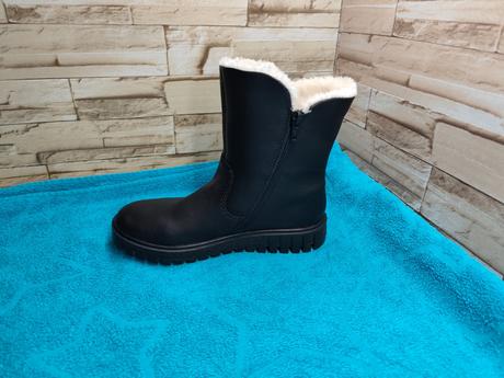 Rieker 37 - dámske členkové čierne zateplené topán, rieker,37