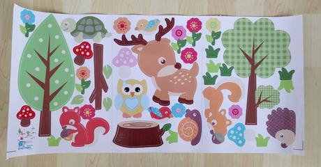 Nálepka lesné zvieratká, 